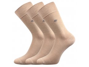 Zdravotní ponožky 3 kusy v balení Lonka Diagon béžová
