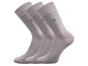 Zdravotní ponožky 3 kusy v balení Lonka Diagon světle šedá