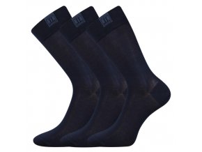 Společenské ponožky 3 kusy v balení Lonka Destyle Tmavě Modrá