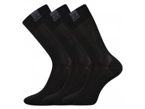 Společenské ponožky 3 kusy v balení Lonka Destyle Černá