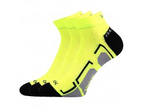 Spotovní ponožky 3 kusy v balení VoXX Flash žlutá
