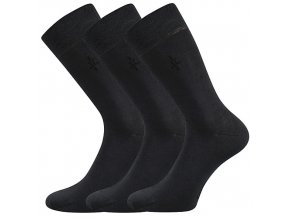 Společenské ponožky 3 kusy v balení Lonka Mopak tmavě modrá