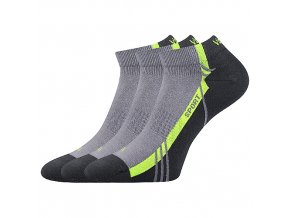 Ponožky VoXX 3 kusy v balení pinas světle šedá