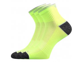 Sportovní Ponožky VoXX 3 kusy v balení Ray neon žlutá