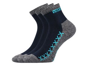 Ponožky VoXX 3 kusy v balení Vector Tmavě modrá