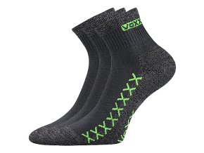 Ponožky VoXX 3 kusy v balení Vector tmavě šedá