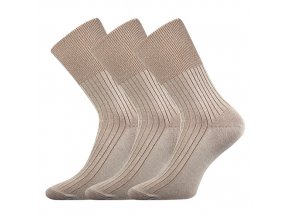 Zdravotní ponožky 3 kusy v balení VoXX Zdrav béžová