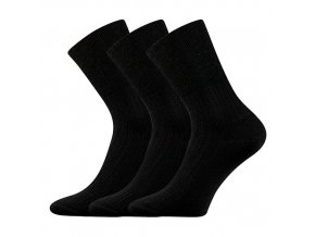 Zdravotní ponožky 3 kusy v balení VoXX Zdrav černá
