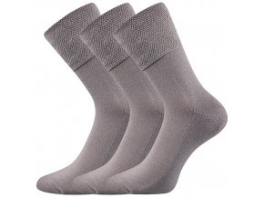 Zdravotní ponožky 3 kusy v balení VoXX Finego Světle Šedá