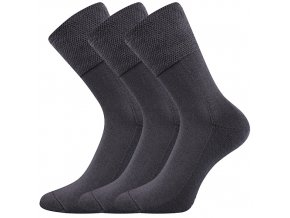 Zdravotní ponožky 3 kusy v balení VoXX Finego Tmavě Šedá
