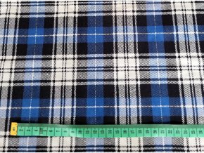 Flanel tmavě modrá kostka artikl FL03