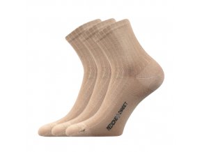 Zdravotní ponožky 3 kusy v balení Lonka Demedik béžová