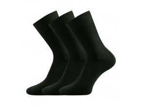 Bambusové ponožky 3 kusy v balení Lonka Badon černá