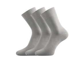 Bambusové ponožky 3 kusy v balení Lonka Badon světle šedá