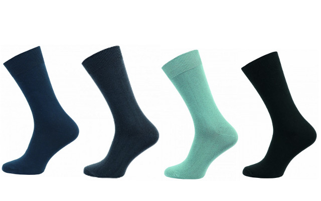 Zdravotní ponožky 4 páry v balení Novia klasik mix barev Velikost: 40-41