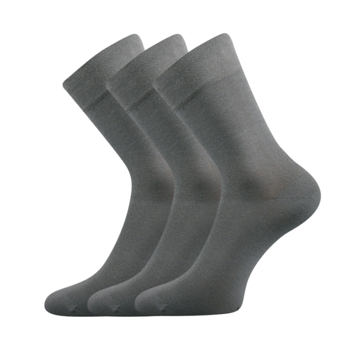 Společenské ponožky 3 kusy v balení Lonka Dypak světle šedá Velikost: 39-42