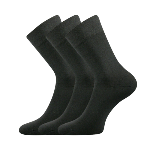 Společenské ponožky 3 kusy v balení Lonka Dypak tmavě šedá Velikost: 39-42