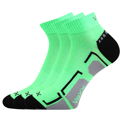 Dětské ponožky 3 kusy v balení VoXX Flashik zelené Velikost: 35-38