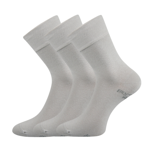 Zdravotní ponožky 3 kusy v balení Lonka Bioban světle šedá Velikost: 48-51