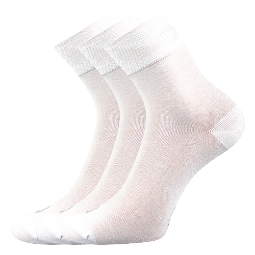 Bambusové ponožky 3 kusy v balení Lonka Demi bílá Velikost: 43-46