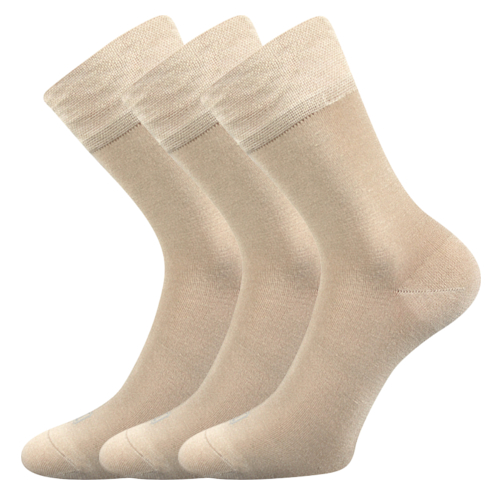 Bambusové ponožky 3 kusy v balení Lonka Deli béžová Velikost: 35-38