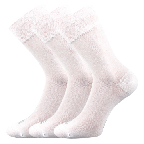 Bambusové ponožky 3 kusy v balení Lonka Deli bílá Velikost: 35-38