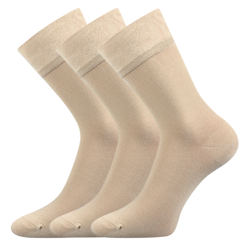 Společenské ponožky 3 kusy v balení Lonka Eli béžová Velikost: 43-46