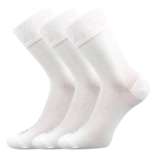 Společenské ponožky 3 kusy v balení Lonka Eli bílá Velikost: 35-38