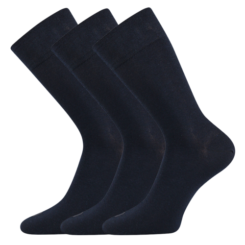 Společenské ponožky 3 kusy v balení Lonka Eli tmavě modrá Velikost: 43-46