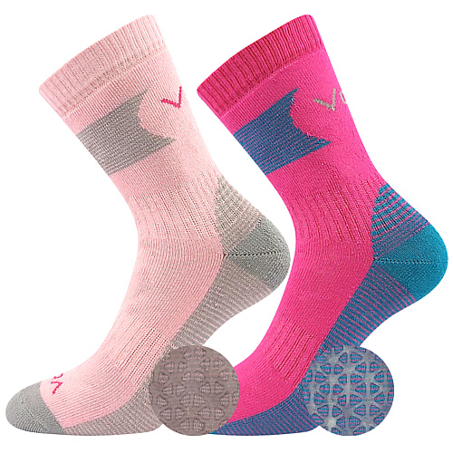 Dětské ponožky 2 kusy v balení VoXX Prime protiskluzové mix dívčí Velikost: 25-29
