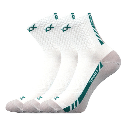 Sportovní Ponožky VoXX PIUS bílá 3 kusy v balení Velikost: 43-46