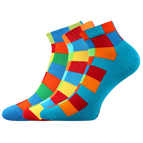 Společenské ponožky 3 kusy v balení Lonka Becube mix A Velikost: 43-46