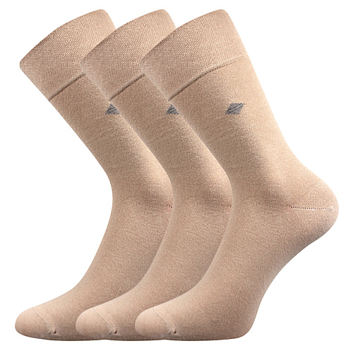 Zdravotní ponožky 3 kusy v balení Lonka Diagon béžová Velikost: 39-42