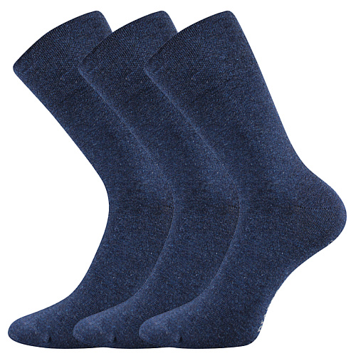 Společenské ponožky 3 kusy v balení Lonka Diagram jeans Velikost: 35-38