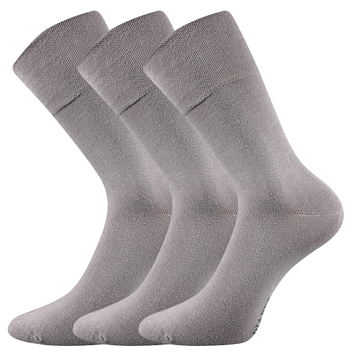 Společenské ponožky 3 kusy v balení Lonka Diagram světle šedá Velikost: 47-50