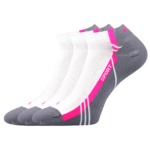 Ponožky VoXX 3 kusy v balení pinas bílá Velikost: 39-42