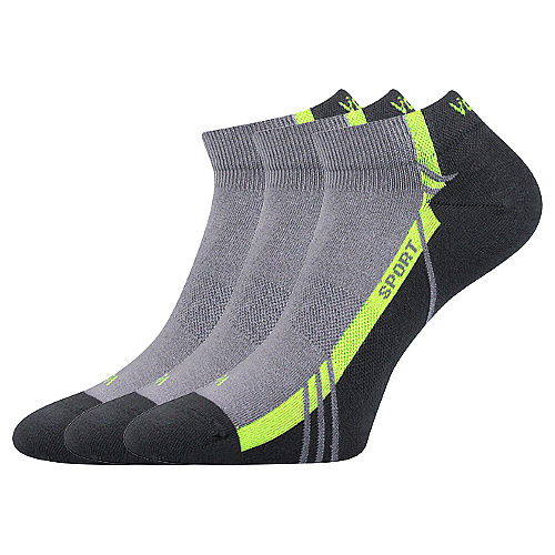 Ponožky VoXX 3 kusy v balení pinas světle šedá Velikost: 35-38