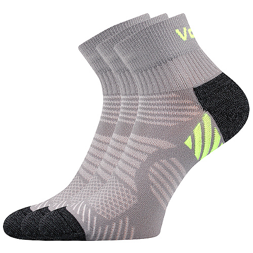 Sportovní Ponožky VoXX 3 kusy v balení Raymond šedá Velikost: 35-38