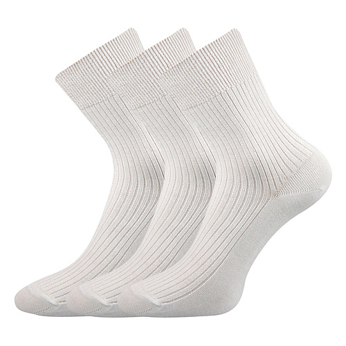 Společenské ponožky 3 kusy v balení Lonka Viktor Bílá Velikost: 47-48