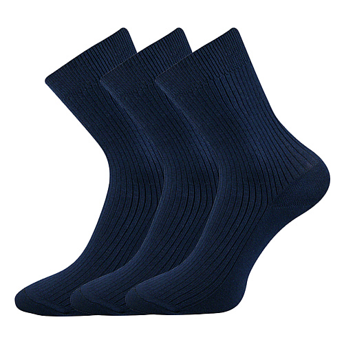 Společenské ponožky 3 kusy v balení Lonka Viktor Tmavě modrá Velikost: 41-42