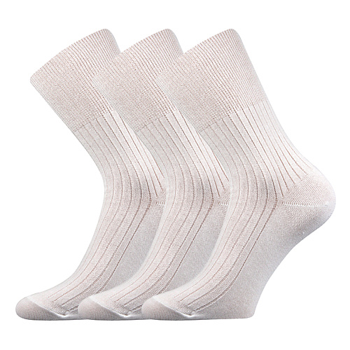 Zdravotní ponožky 3 kusy v balení VoXX Zdrav bílá Velikost: 41-42