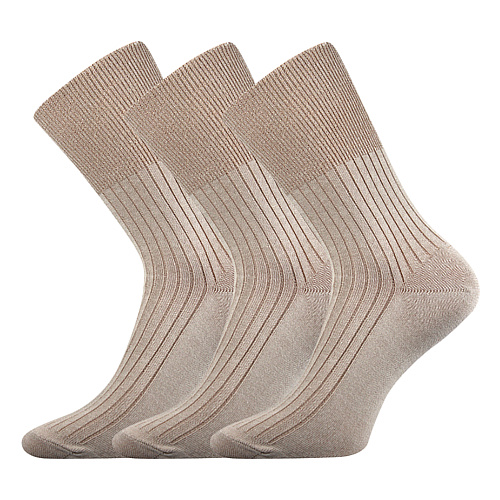 Zdravotní ponožky 3 kusy v balení VoXX Zdrav béžová Velikost: 41-42