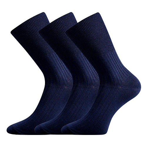 Zdravotní ponožky 3 kusy v balení VoXX Zdrav tmavě modrá Velikost: 41-42