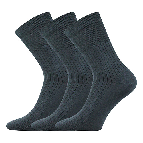 Zdravotní ponožky 3 kusy v balení VoXX Zdrav Tmavě Šedá Velikost: 41-42