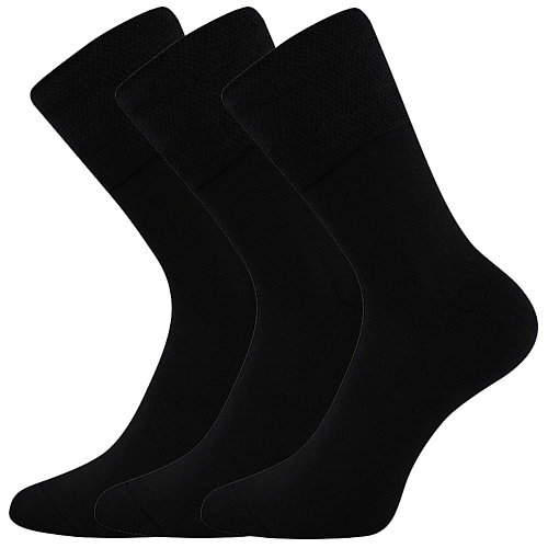Zdravotní ponožky 3 kusy v balení VoXX Finego Černá Velikost: 39-42