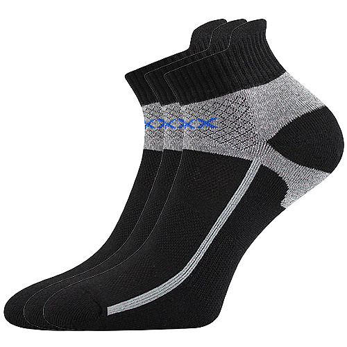 Sportovní Ponožky VoXX Glowing 3 páry v balení černá Velikost: 43-46
