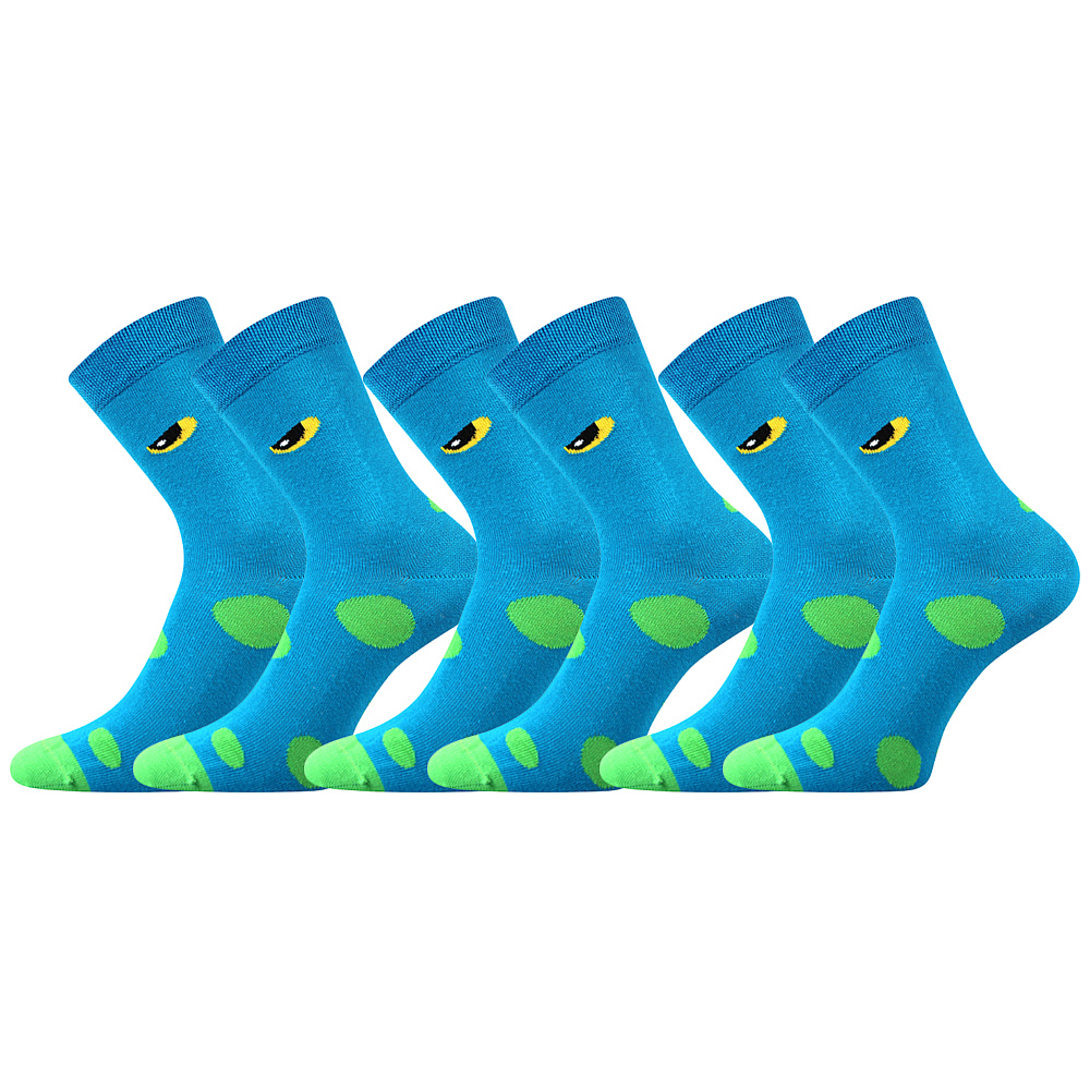Dětské ponožky 3 kusy v balení Lonka Twidorik modrá Velikost: 39-42