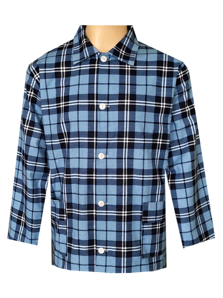 Pánský Pyžamový Kabátek Flanelový FOLTÝN PPKF27 Velikost: 2XL, Materiál: Flanel