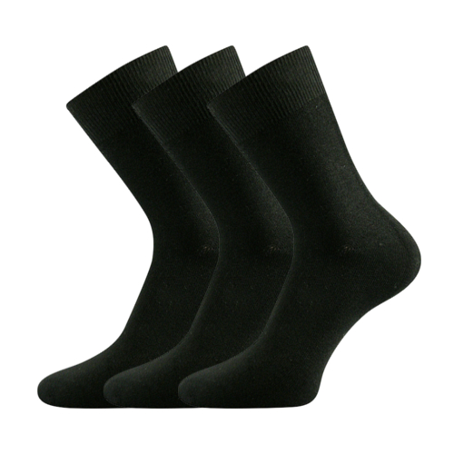 Bambusové ponožky 3 kusy v balení Lonka Badon černá Velikost: 35-38