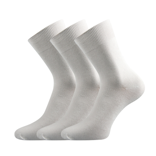 Bambusové ponožky 3 kusy v balení Lonka Badon bílá Velikost: 39-42